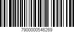 Código de barras (EAN, GTIN, SKU, ISBN): '7900000546269'