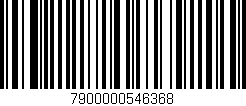 Código de barras (EAN, GTIN, SKU, ISBN): '7900000546368'