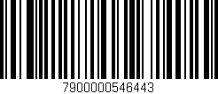 Código de barras (EAN, GTIN, SKU, ISBN): '7900000546443'