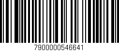 Código de barras (EAN, GTIN, SKU, ISBN): '7900000546641'