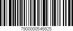 Código de barras (EAN, GTIN, SKU, ISBN): '7900000546825'