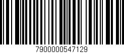 Código de barras (EAN, GTIN, SKU, ISBN): '7900000547129'