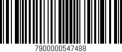 Código de barras (EAN, GTIN, SKU, ISBN): '7900000547488'