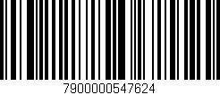 Código de barras (EAN, GTIN, SKU, ISBN): '7900000547624'