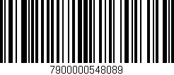 Código de barras (EAN, GTIN, SKU, ISBN): '7900000548089'