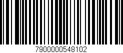 Código de barras (EAN, GTIN, SKU, ISBN): '7900000548102'