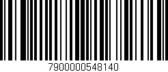 Código de barras (EAN, GTIN, SKU, ISBN): '7900000548140'