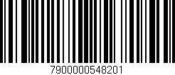 Código de barras (EAN, GTIN, SKU, ISBN): '7900000548201'