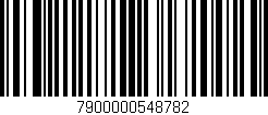 Código de barras (EAN, GTIN, SKU, ISBN): '7900000548782'