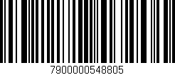 Código de barras (EAN, GTIN, SKU, ISBN): '7900000548805'