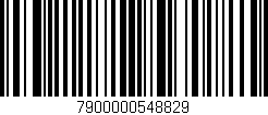 Código de barras (EAN, GTIN, SKU, ISBN): '7900000548829'