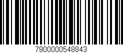 Código de barras (EAN, GTIN, SKU, ISBN): '7900000548843'