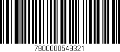 Código de barras (EAN, GTIN, SKU, ISBN): '7900000549321'