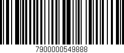 Código de barras (EAN, GTIN, SKU, ISBN): '7900000549888'