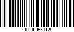 Código de barras (EAN, GTIN, SKU, ISBN): '7900000550129'