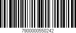 Código de barras (EAN, GTIN, SKU, ISBN): '7900000550242'