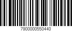 Código de barras (EAN, GTIN, SKU, ISBN): '7900000550440'