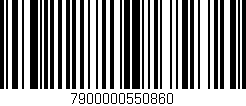 Código de barras (EAN, GTIN, SKU, ISBN): '7900000550860'