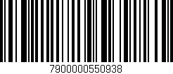 Código de barras (EAN, GTIN, SKU, ISBN): '7900000550938'
