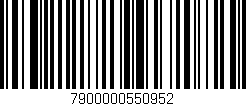 Código de barras (EAN, GTIN, SKU, ISBN): '7900000550952'