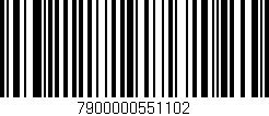 Código de barras (EAN, GTIN, SKU, ISBN): '7900000551102'