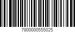 Código de barras (EAN, GTIN, SKU, ISBN): '7900000555025'