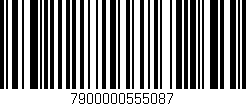Código de barras (EAN, GTIN, SKU, ISBN): '7900000555087'