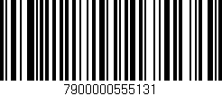 Código de barras (EAN, GTIN, SKU, ISBN): '7900000555131'