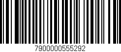 Código de barras (EAN, GTIN, SKU, ISBN): '7900000555292'
