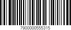 Código de barras (EAN, GTIN, SKU, ISBN): '7900000555315'
