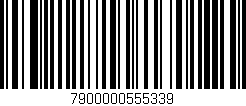 Código de barras (EAN, GTIN, SKU, ISBN): '7900000555339'