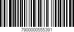 Código de barras (EAN, GTIN, SKU, ISBN): '7900000555391'
