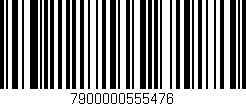 Código de barras (EAN, GTIN, SKU, ISBN): '7900000555476'