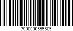 Código de barras (EAN, GTIN, SKU, ISBN): '7900000555605'