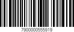 Código de barras (EAN, GTIN, SKU, ISBN): '7900000555919'