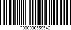 Código de barras (EAN, GTIN, SKU, ISBN): '7900000559542'