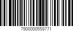Código de barras (EAN, GTIN, SKU, ISBN): '7900000559771'