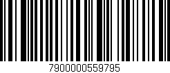 Código de barras (EAN, GTIN, SKU, ISBN): '7900000559795'