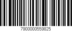 Código de barras (EAN, GTIN, SKU, ISBN): '7900000559825'