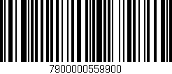 Código de barras (EAN, GTIN, SKU, ISBN): '7900000559900'