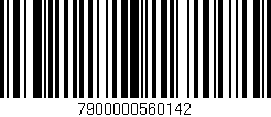 Código de barras (EAN, GTIN, SKU, ISBN): '7900000560142'