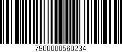 Código de barras (EAN, GTIN, SKU, ISBN): '7900000560234'