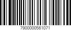 Código de barras (EAN, GTIN, SKU, ISBN): '7900000561071'