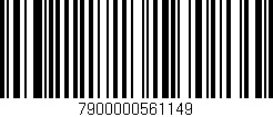 Código de barras (EAN, GTIN, SKU, ISBN): '7900000561149'