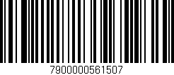 Código de barras (EAN, GTIN, SKU, ISBN): '7900000561507'