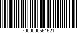 Código de barras (EAN, GTIN, SKU, ISBN): '7900000561521'