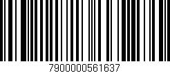 Código de barras (EAN, GTIN, SKU, ISBN): '7900000561637'