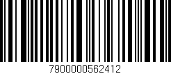 Código de barras (EAN, GTIN, SKU, ISBN): '7900000562412'