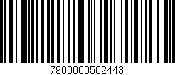 Código de barras (EAN, GTIN, SKU, ISBN): '7900000562443'