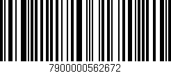 Código de barras (EAN, GTIN, SKU, ISBN): '7900000562672'